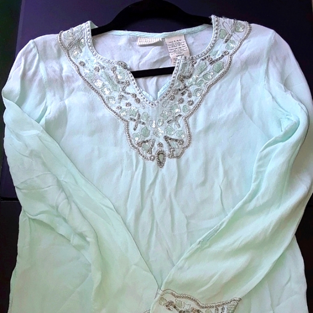 Light Turquoise Blue tunic